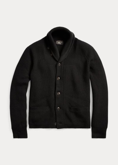 Cárdigan Ralph Lauren Hombre Negros - Cashmere Shawl-Collar - GFALM5274